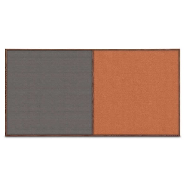 Enclosed Corkboard, 1 Door, 72"x48", 4" Fra